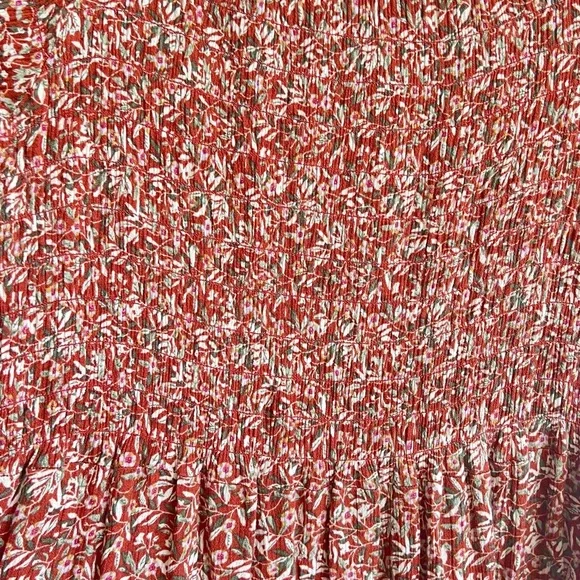 Natural Life Daisy Midi Dress Rusty Floral- Medium - Picture 2 of 3